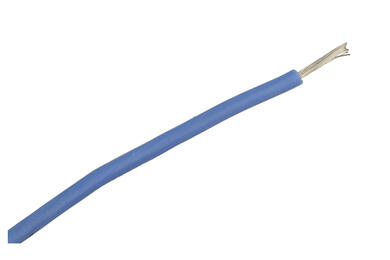 Wire; silicon; SIF; 1 core; stranded; Cu; 0,75mm2; blue; silicon; heat resistant; halogen-free; -60...+180°C; 300/500V; 100m reel; Helukabel; RoHS; 2,4mm; 1x0,75mm2