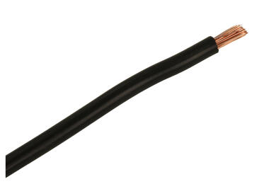 Wire; equipment; H07V-K (LgY); 1 core; stranded; Cu; 4,00mm2; black; PVC; -40...+70°C; 750V; 100m reel; Helukabel; RoHS; 4,8mm; 1x4,00mm2