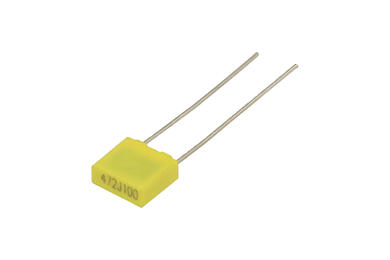 Kondensator; poliestrowy; MKT; 4,7nF; 100V; 5%; 2,5x6,5x7,2mm; 5mm; luzem; -40...+85°C; RoHS
