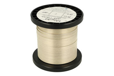 Silver plated wire; DSM15; solid; Cu; silver plated; 1,5mm; -200...+800°C; spool 1kg or 4kg; Innovator; RoHS