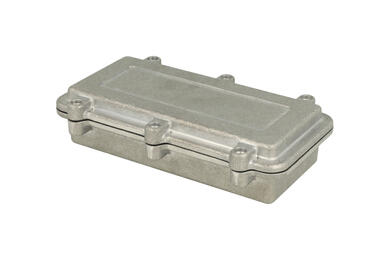 Enclosure; multipurpose; HQ005S; aluminum; 192mm; 96mm; 45mm; IP67; natural; Gainta; RoHS