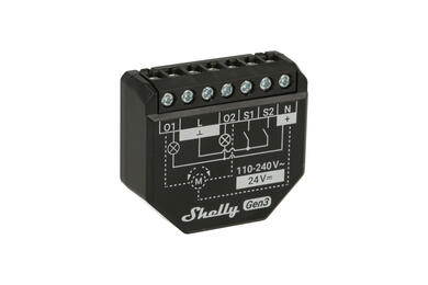 Smart relay; Shelly; 2PM Gen3; WiFi; Bluetooth; 2 contact; with power measurement