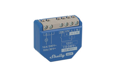 Smart relay; Shelly; 1 Gen4; WiFi; Bluetooth; Zigbee; 1 contact