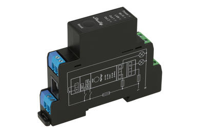 Smart relay; Shelly; Pro 2PM; WiFi; Bluetooth; 2 contact; with power measurement; DIN rail