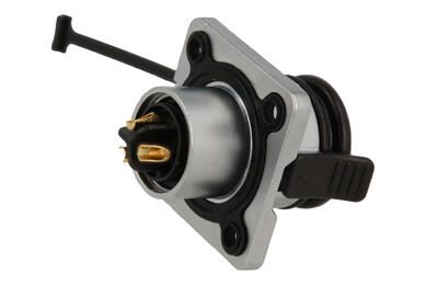 Socket; WK16K4Z1; 3 ways; straight; solder; 1,5mm2; WK16; for panel; IP68; 10A; Weipu; RoHS