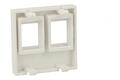 Adapter / Front Panel; Keystone; 7032-2; wall mount; white; RoHS