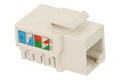Gniazdo; Keystone; 2053-2; RJ45 cat 5e; na przewód; zatrzaskowe; proste; biały; RoHS