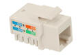 Gniazdo; Keystone; 2054-2; RJ45 cat 6; na przewód; zatrzaskowe; proste; biały; RoHS
