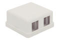 Obudowa złącza; Keystone; 7022-2; natynkowy; biały; RoHS