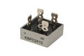 Bridge rectifier; KBPC2510 KBPC Bulk; 25A; 1000V; cube; connectors; FM type 28,3x28,3x11mm; Suntan; RoHS