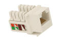 Gniazdo; Keystone; 2053-2; RJ45 cat 5e; na przewód; zatrzaskowe; proste; biały; RoHS