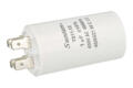 Capacitor; motor; TS11-12 4 450V 1uF; 1uF; 450V; fi 35x65mm; 6,3mm connectors; Suntan; RoHS