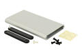 Enclosure; multipurpose; HM1455A1202; aluminum; 120mm; 70mm; 12mm; IP54; natural; polycarbonate ends; Hammond; RoHS
