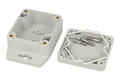 Enclosure; multipurpose; P201MF-IP68; polycarbonate; 64mm; 58mm; 35mm; IP68; light gray; Gainta; RoHS
