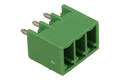 Terminal block; 15EGTVC-3.5-03P-14-00; 3 ways; R=3,50mm; 9,2mm; 8A; 125V; through hole; straight; closed; green; Golten; RoHS