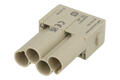 Plug; Han CC Protected; 09140043041; 4 ways; polycarbonate; straight; crimped; 40A; grey; silver plated; 1,5÷6mm2; Harting; RoHS