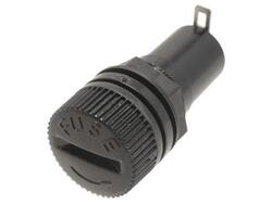 Gniazdo bezpiecznika; KLS5-253; fi 5x20mm; na panel; 10A; 250V AC; KLS; RoHS