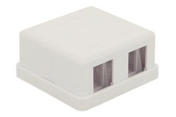 Obudowa złącza; Keystone; 7022-2; natynkowy; biały; RoHS