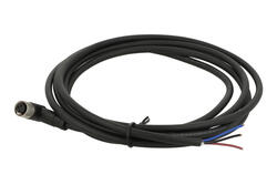 Socket with cable; KLS15-M8A-TR4-03-PUR-L2.0M-B-U; M8-3p; 3 ways; angled 90°; with 2m cable; 0,25mm2; 6mm; black; IP67; 3A; 60V; KLS; RoHS Socket with cable; KLS15-M8A-TR4-03-PUR-L2.0M-B-U; M8-3p; 3 ways; angled 90°; with 2m cable; 0,25mm2; 6mm; black; IP67; 3A; 60V; KLS; RoHS