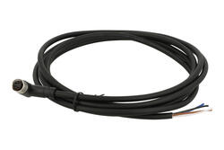 Socket with cable; KLS15-M8A-TR4-04-PUR-L2.0M-B-U; M8-4p; 4 ways; angled 90°; with 2m cable; 0,25mm2; 6mm; black; IP67; 3A; 60V; KLS; RoHS Socket with cable; KLS15-M8A-TR4-04-PUR-L2.0M-B-U; M8-4p; 4 ways; angled 90°; with 2m cable; 0,25mm2; 6mm; black; IP67; 3A; 60V; KLS; RoHS