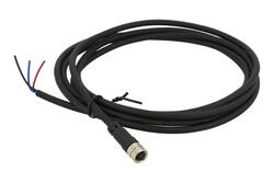 Socket with cable; KLS15-M8A-P10-04-PUR-L2.0M-B-U; M8-4p; 4 ways; straight; with 2m cable; 0,25mm2; 6mm; black; IP67; 3A; 60V; KLS; RoHS Socket with cable; KLS15-M8A-P10-04-PUR-L2.0M-B-U; M8-4p; 4 ways; straight; with 2m cable; 0,25mm2; 6mm; black; IP67; 3A; 60V; KLS; RoHS
