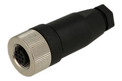 Socket; KLS15-M12 A-P203-PG7; M12-3p; 3 ways; straight; screw; 0,25mm2; for cable; black; IP67; 4A; 60V; KLS; RoHS Socket; KLS15-M12 A-P203-PG7; M12-3p; 3 ways; straight; screw; 0,25mm2; for cable; black; IP67; 4A; 60V; KLS; RoHS