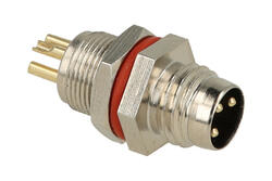 Wtyk; KLS15-M8A-F203; M8-3p; 3 tory; proste; lutowany; 0,25mm2; na panel; 8mm; czarny; IP67; 3A; 60V; KLS; RoHS Wtyk; KLS15-M8A-F203; M8-3p; 3 tory; proste; lutowany; 0,25mm2; na panel; 8mm; czarny; IP67; 3A; 60V; KLS; RoHS