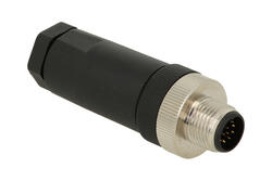 Plug; KLS15-M12A-P112PG9; M12-12p; 12 ways; straight; screw; 0,25mm2; 4-8mm; for cable; black; IP67; 2A; 30V; KLS; RoHS Plug; KLS15-M12A-P112PG9; M12-12p; 12 ways; straight; screw; 0,25mm2; 4-8mm; for cable; black; IP67; 2A; 30V; KLS; RoHS