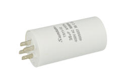 Capacitor; motor; TS11-12 4 450V 35uF; 35uF; 450V; fi 45x92mm; 6,3mm connectors; Suntan; RoHS