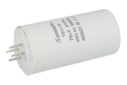 Capacitor; motor; TS11-12 4 450V 70uF; 70uF; 450V; fi 50x105mm; 6,3mm connectors; Suntan; RoHS