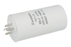 Capacitor; motor; TS11-12 4 450V 65uF; 65uF; 450V; fi 50x105mm; 6,3mm connectors; Suntan; RoHS