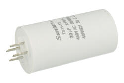 Capacitor; motor; TS11-12 4 450V 30uF; 30uF; 450V; fi 45x92mm; 6,3mm connectors; Suntan; RoHS