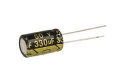 Capacitor; electrolytic; 330uF; 50V; TS14; TS14 330uF 50V +/-20% 10*17mm; fi 10x17mm; 5mm; through-hole (THT); bulk; Suntan; RoHS Capacitor; electrolytic; 330uF; 50V; TS14; TS14 330uF 50V +/-20% 10*17mm; fi 10x17mm; 5mm; through-hole (THT); bulk; Suntan; RoHS