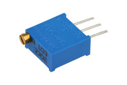 Potentiometer; mounting; helitrim; vertical; multi turns; TSR-3296W-103R, 10Kohm; 10kohm; linear; 10%; 0,5W; through-hole (THT); cermet; 3296; Suntan; RoHS