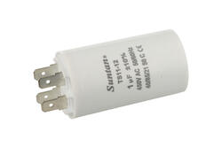 Capacitor; motor; TS11-12 4 450V 1uF; 1uF; 450V; fi 35x65mm; 6,3mm connectors; Suntan; RoHS Capacitor; motor; TS11-12 4 450V 1uF; 1uF; 450V; fi 35x65mm; 6,3mm connectors; Suntan; RoHS