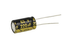 Capacitor; electrolytic; 220uF; 63V; TS14; TS14 220uF 63V +/-20% 10*17mm; fi 10x17mm; 5mm; through-hole (THT); bulk; Suntan; RoHS Capacitor; electrolytic; 220uF; 63V; TS14; TS14 220uF 63V +/-20% 10*17mm; fi 10x17mm; 5mm; through-hole (THT); bulk; Suntan; RoHS
