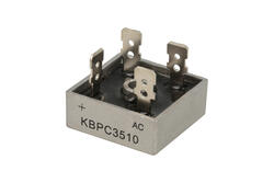 Bridge rectifier; KBPC3510 KBPC Bulk; 35A; 1000V; cube; connectors; FM type 28,3x28,3x11mm; Suntan; RoHS