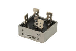 Bridge rectifier; KBPC1510 KBPC Bulk; 15A; 1000V; cube; connectors; FM type 28,3x28,3x11mm; Suntan; RoHS