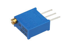 Potentiometer; mounting; helitrim; vertical; multi turns; TSR-3296W-202R, 2Kohm; 2kohm; linear; 10%; 0,5W; through-hole (THT); cermet; 3296; Suntan; RoHS