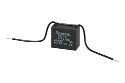 Kondensator; silnikowy (rozruchowy); TS11-7 450VAC 5uF; 5uF; 450V AC; 22x32x38mm; z przewodami; Suntan; RoHS