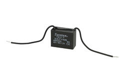 Kondensator; silnikowy (rozruchowy); TS11-7 450VAC 3,5uF; 3,5uF; 450V AC; 18x29x38mm; z przewodami; Suntan; RoHS