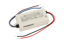 Zasilacz; do LED; APV-12-24; 24V DC; 0,5A; 12W; z przewodami; Mean Well