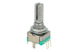 Rotary encoder; EC11P30 L20; with button; through hole; 30 pulses