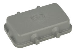 Pokrywa ochronna; Han B; 09300105407; 10B; plastik; do 2 klamer; szary; IP65; Harting; RoHS