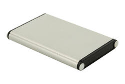 Enclosure; multipurpose; HM1455A1002; aluminum; 101mm; 70mm; 12mm; IP54; natural; polycarbonate ends; Hammond; RoHS
