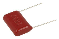 Kondensator; poliestrowy; MKT; 1uF; 400V DC/220V AC; AFC; AFC105JA09P22BB; 5%; 8,5x18x26mm; 22,5mm; luzem; -55...+110°C; Akyga; RoHS