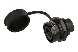 Socket; RJ45; SA2412/SRJ45B; for panel; straight; black; screwed; IP67; metal; Weipu; RoHS