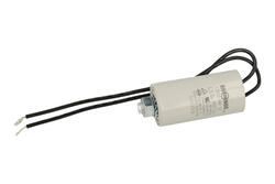 Capacitor; motor; CBB60; 4,5uF; 450V AC; fi 28x55mm; with cables; screw with a nut; Shenge; RoHS