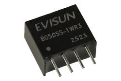 Power Inverter; B0505S-1WR3; DC/DC converter; 5V (4,5÷5,5)V; DC; 5V; DC; 200mA; 1W; insulated; 1,5kV; SIL4; through hole (THT); EVISUN; RoHS