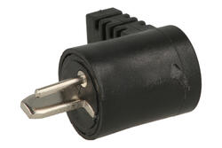 Plug; loudspeaker; A-WG-2P-2K; 2 ways; angled 45°; black; screw; RoHS Plug; loudspeaker; A-WG-2P-2K; 2 ways; angled 45°; black; screw; RoHS